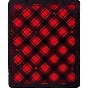 NEW! Victoria's Secret Red and Black Cozy Blanket